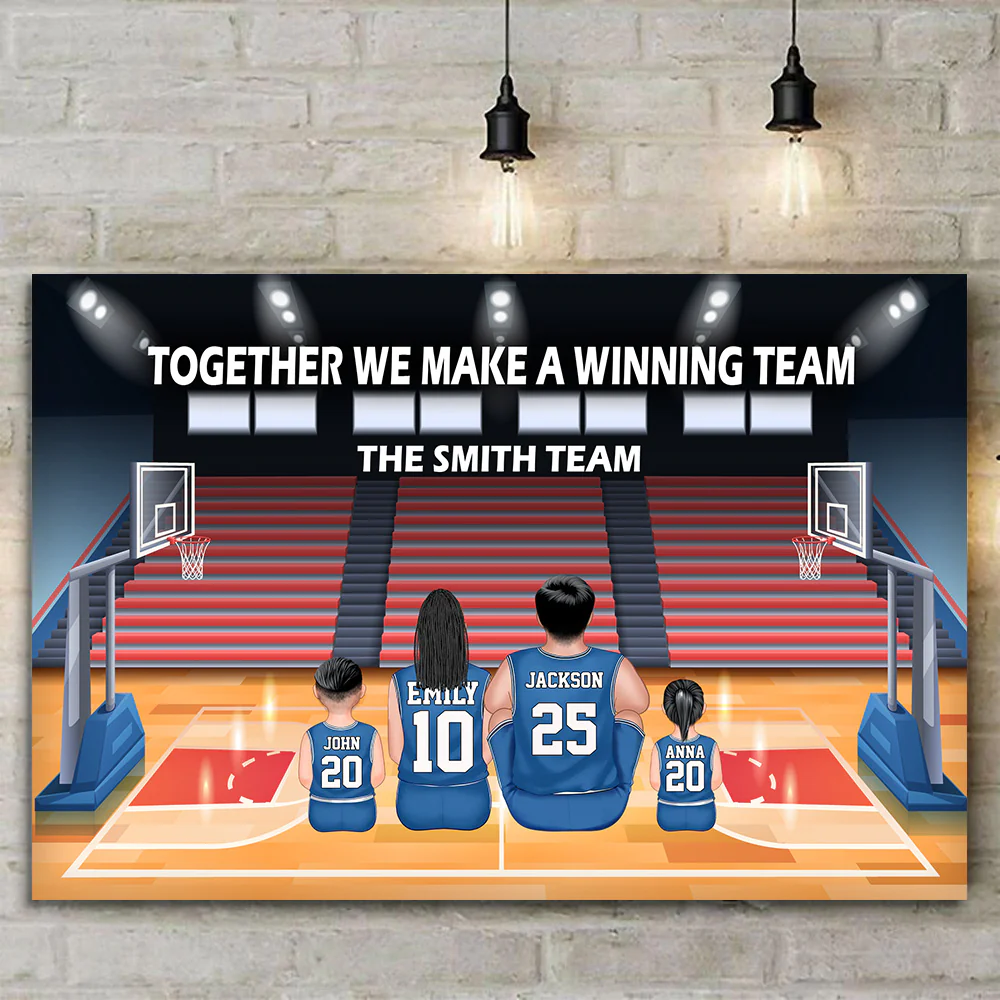 Life Is Better When You Play Basketball - GIft For Family, Basketball Lovers - Personalized Canvas Poster - SPCL03 NA94 - Image 3