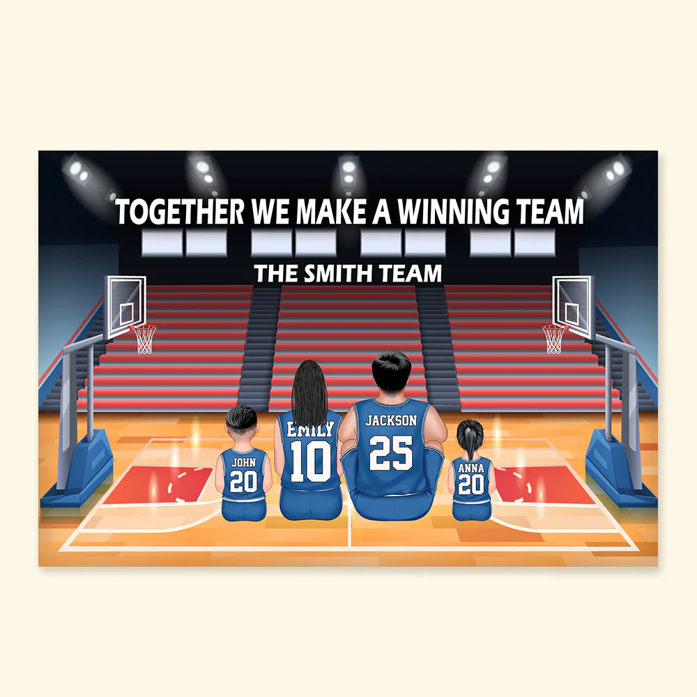 Life Is Better When You Play Basketball - GIft For Family, Basketball Lovers - Personalized Canvas Poster - SPCL03 NA94 - Image 4