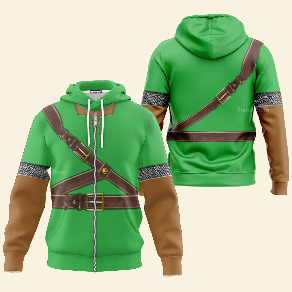 Link Iconic Costume Hoodie Sweatshirt Sweatpants ZDHS06 - Image 4