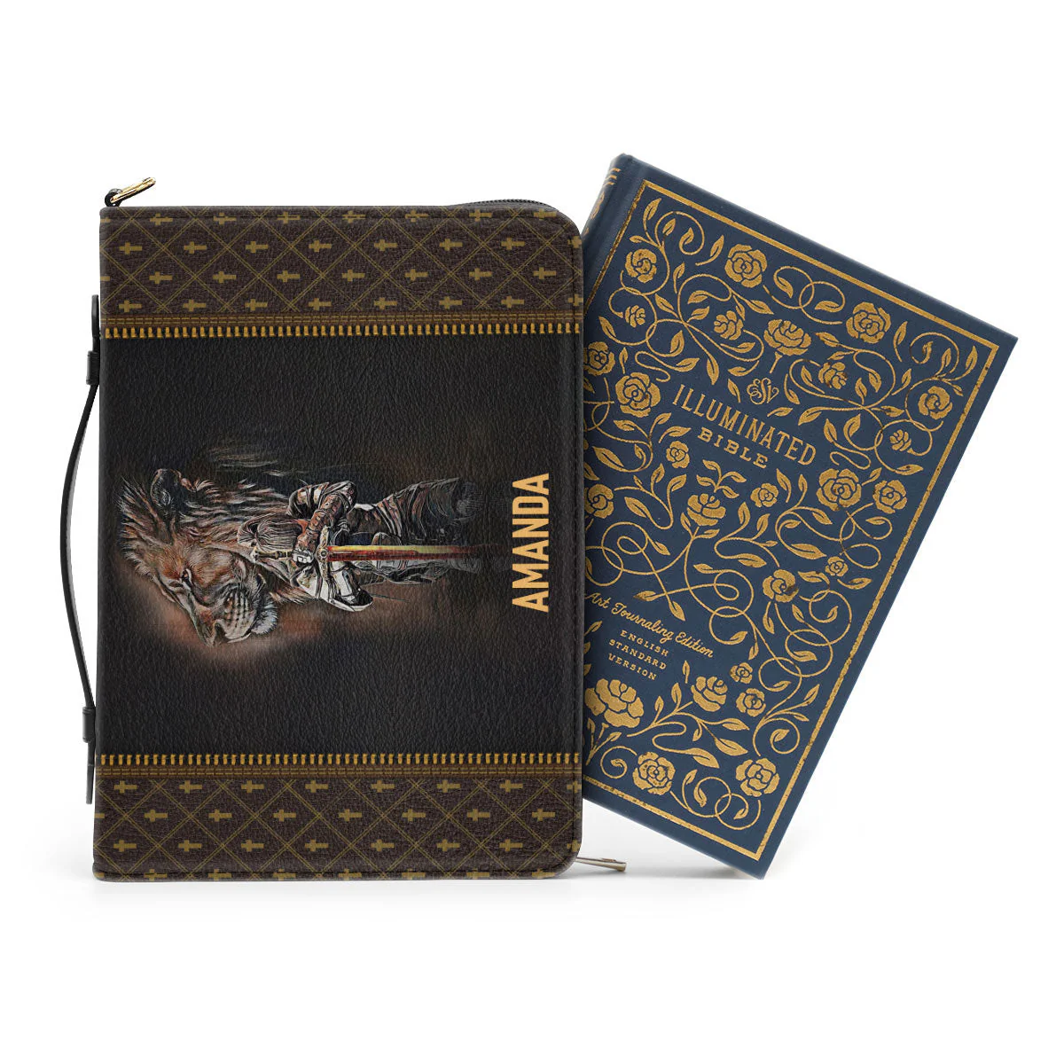 Lion - I Am A Daughter Of God - Personalized Bible Covers - AT4081326 - Image 3