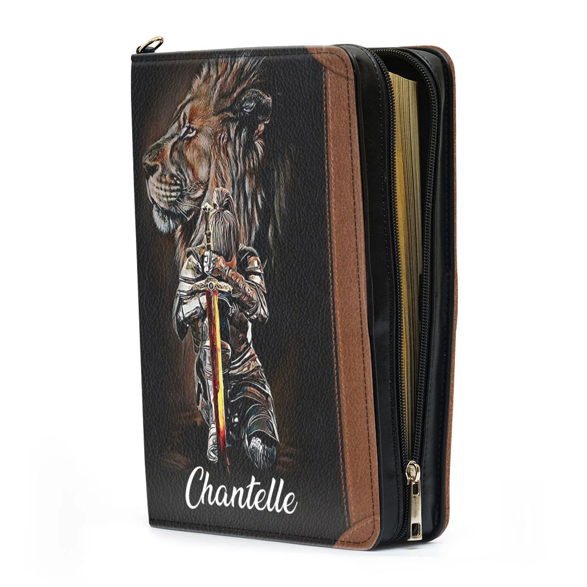 Lion I Am A Daughter Of The King - Beautiful Personalized Bible Covers - AT4082424 - Image 4
