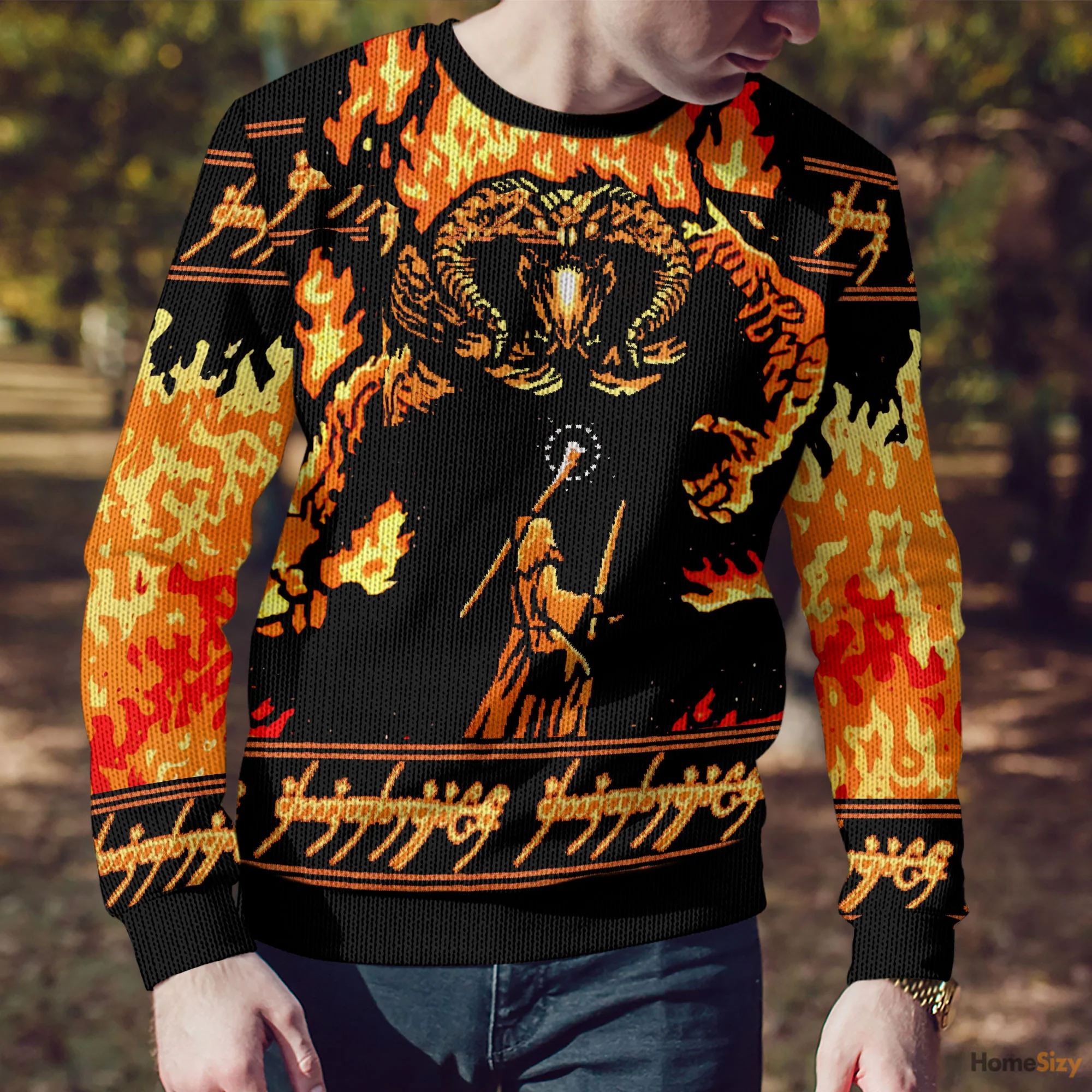 Lord Of the Rings You Shall Not Pass - Ugly Sweatshirt - Image 4