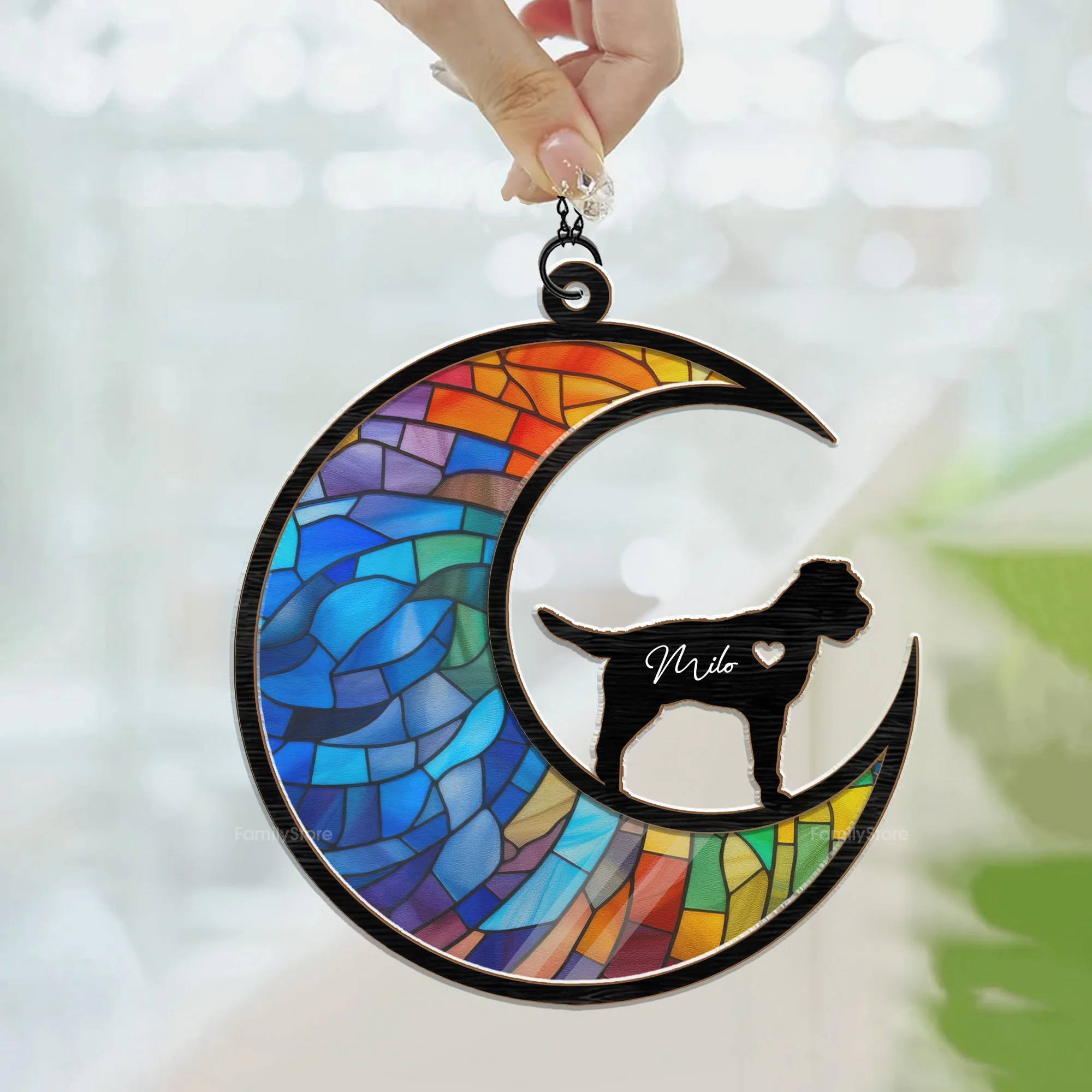 Loss Of Pet My Dearest Paws - Memorial Gift For Pet Lovers - Personalized Window Hanging Window Hanging Suncatcher Ornament - CLP05 NA94 - Image 3