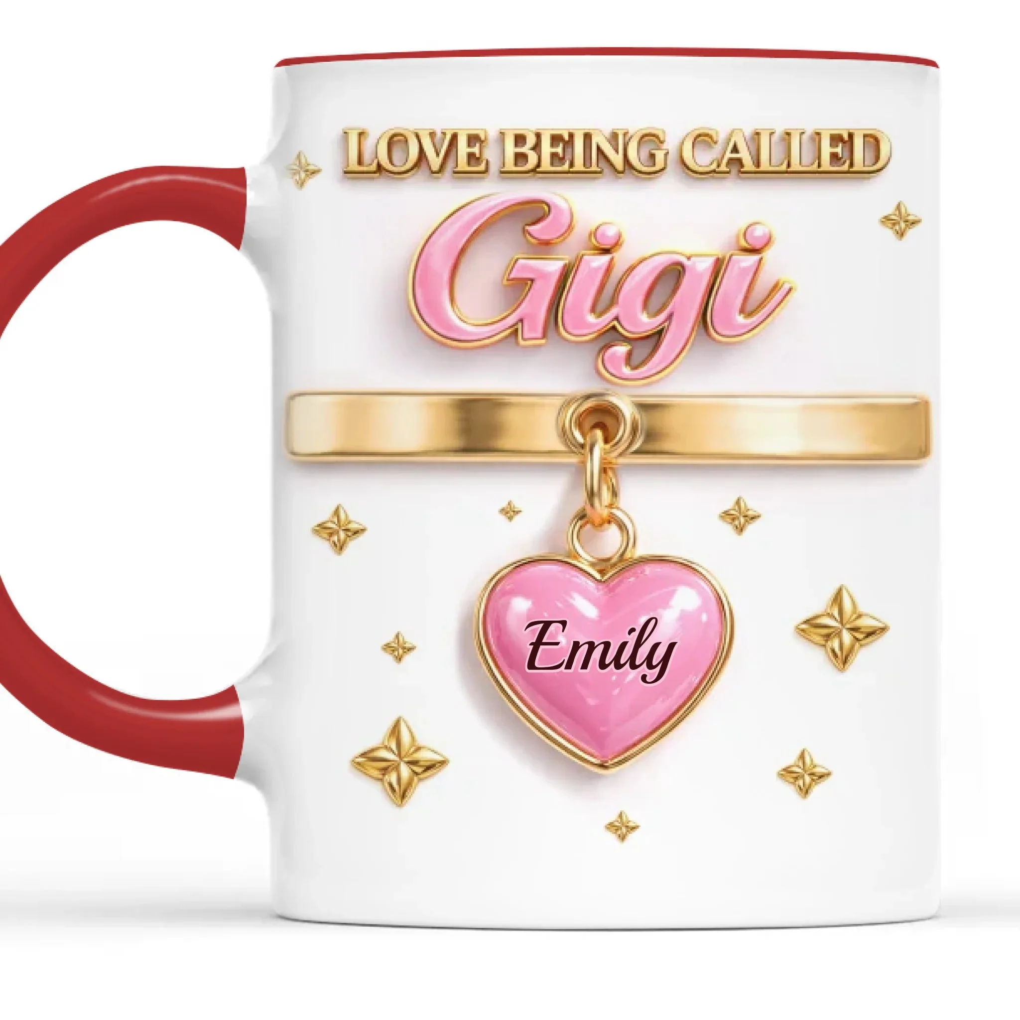 Love Being Called Grandma - Personalized Accent Mug - Gift For Mom, Grandma HN02 - Image 2