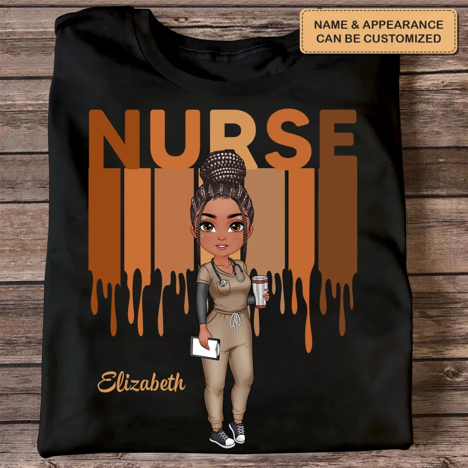 Love Nurse Life - Personalized T-Shirt- Gift For Nurse | NR4 HH01 - Image 2