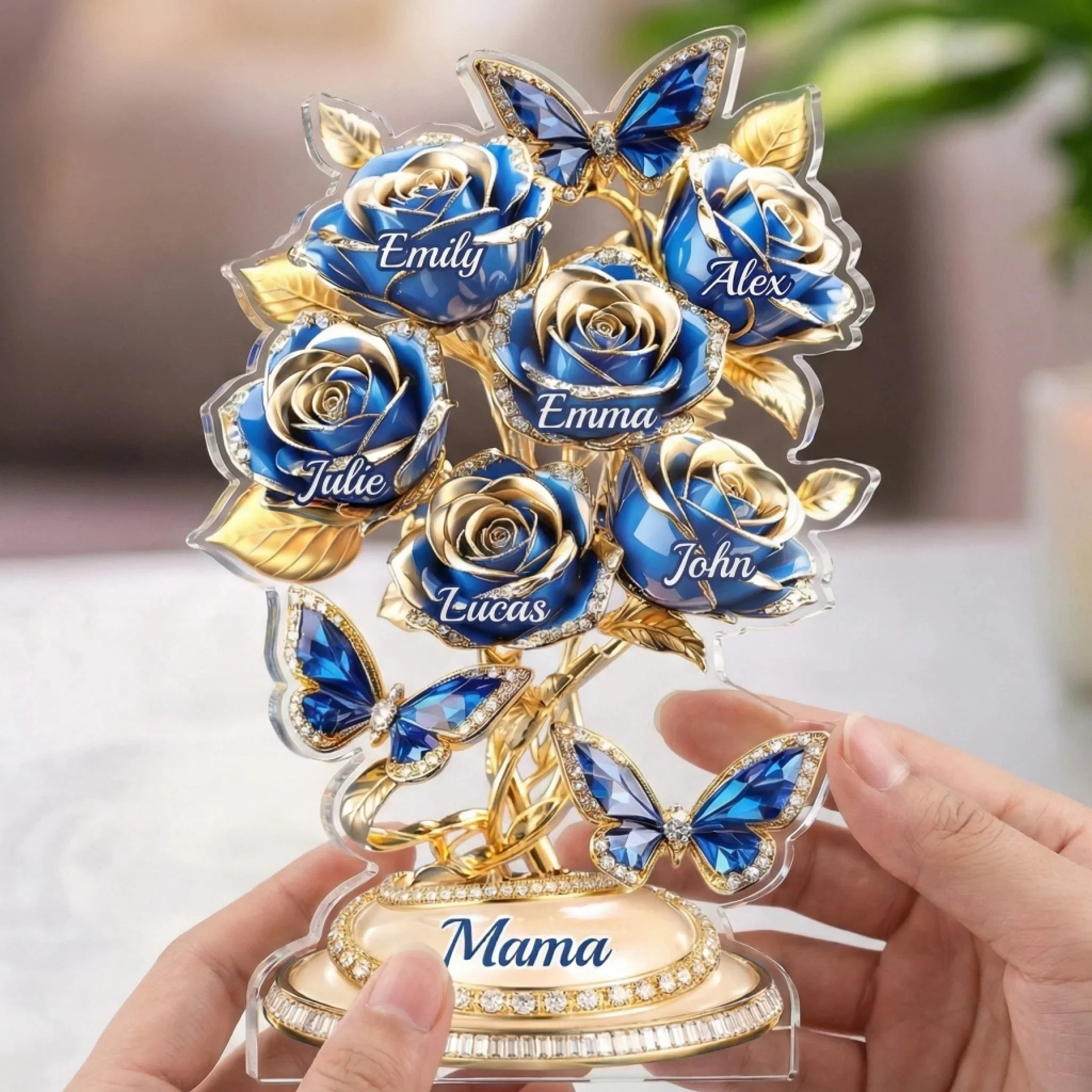 Love Rooted In Motherhood - Personalized Shape Acrylic Plaque - Gift For Mom, Grandma HN02 - Image 5