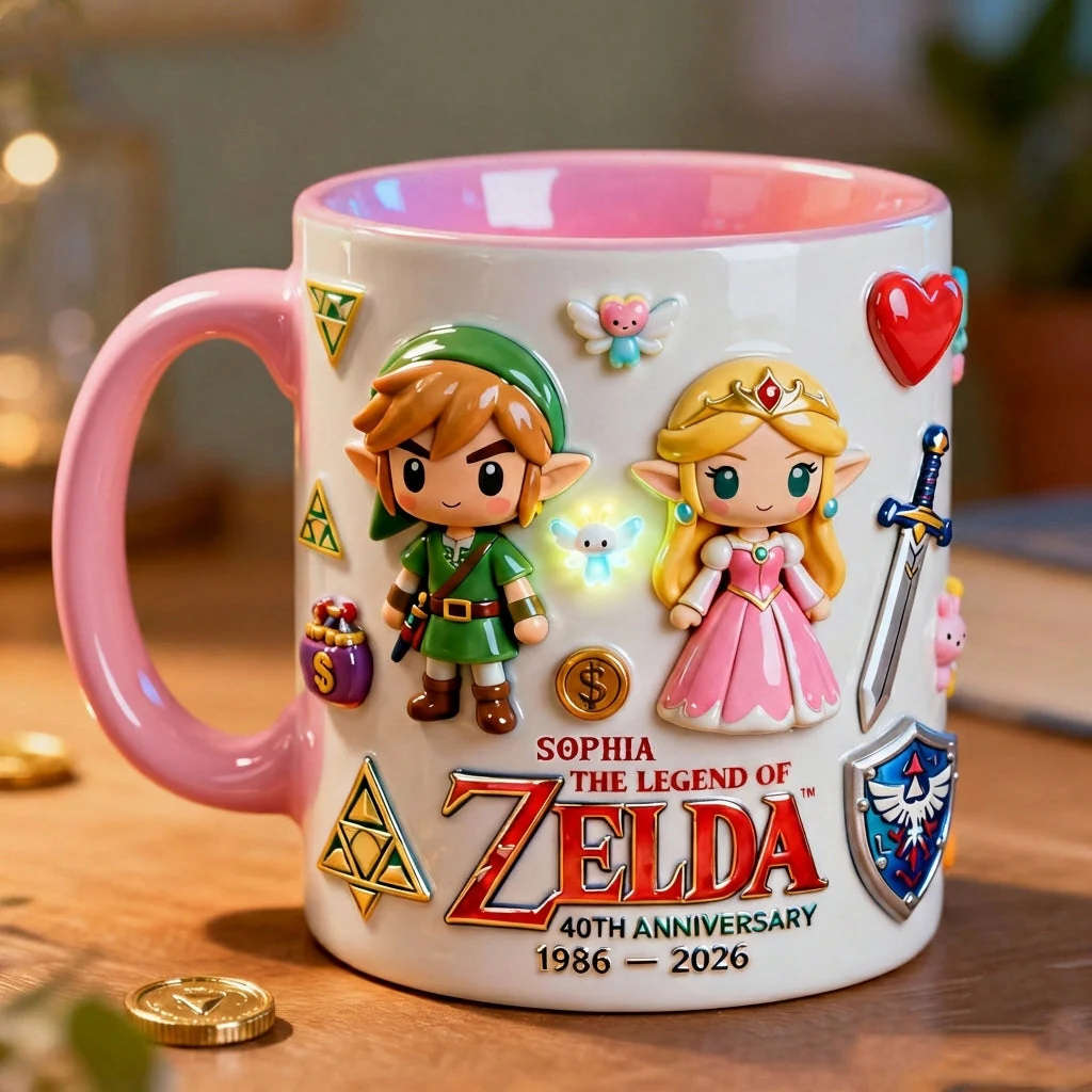 LoZd Celebrate 40th Anniversary - Personalized Accent Mug - Gift For Movie Fans NL122