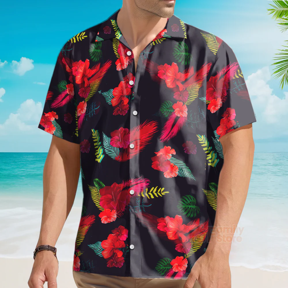Luffy Cosplay Live Action Costumes Hawaiian Shirt - Image 3