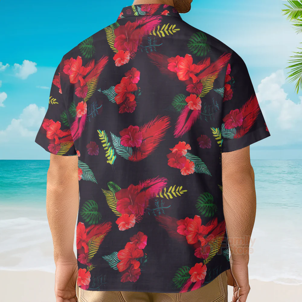 Luffy Cosplay Live Action Costumes Hawaiian Shirt - Image 4