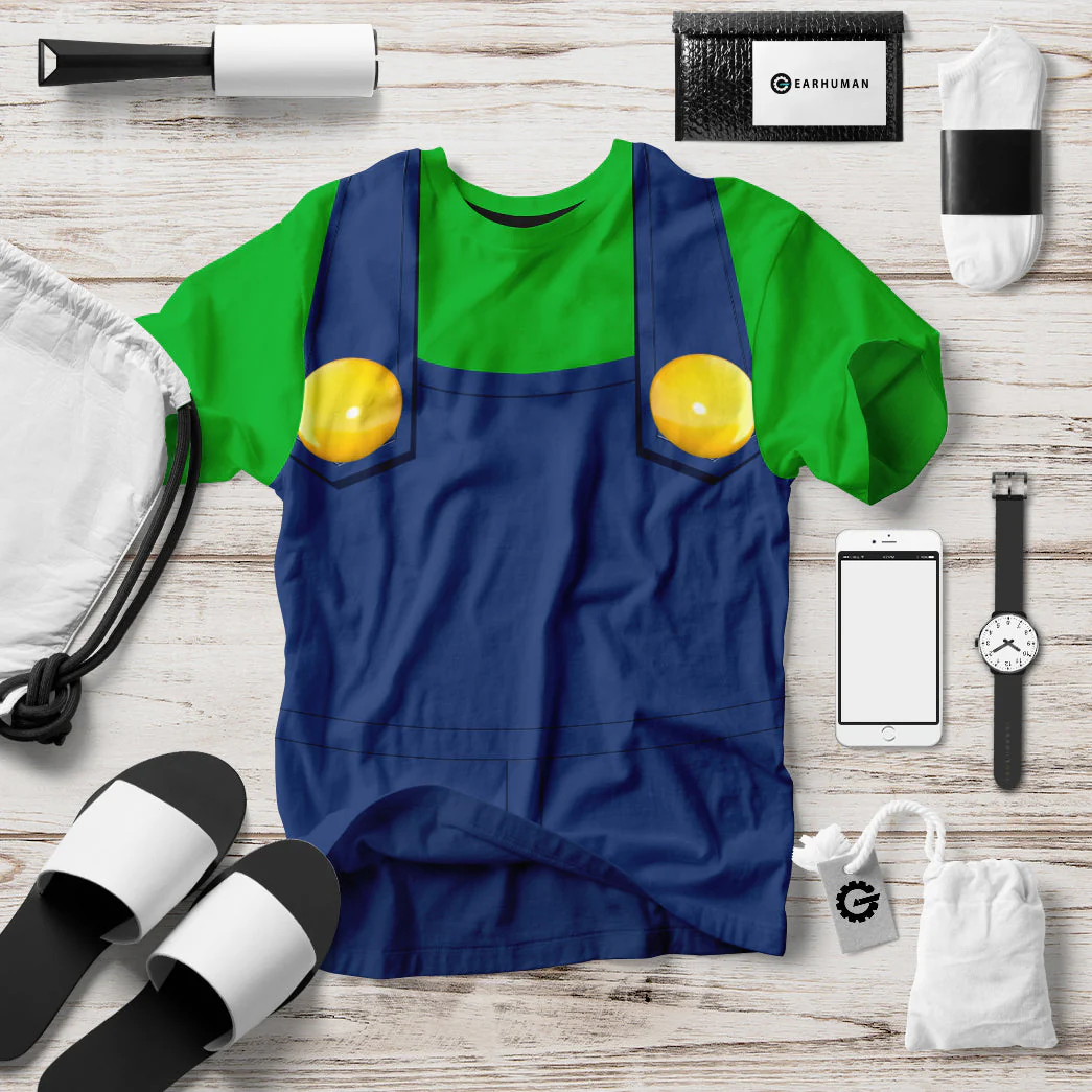 Luigi T-Shirt 3D For Men & Women - Image 4