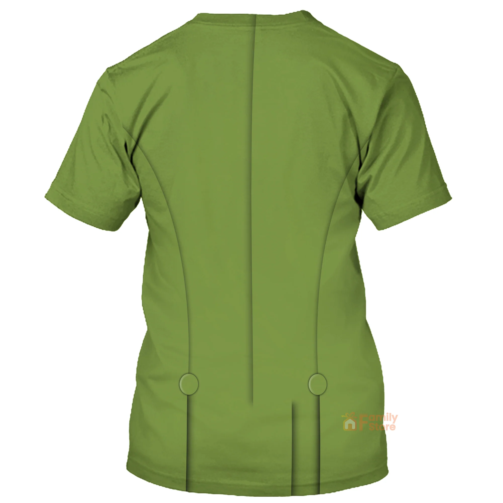 Mad Hatter Green Alice in Wonderland Costume T-Shirt - Image 2