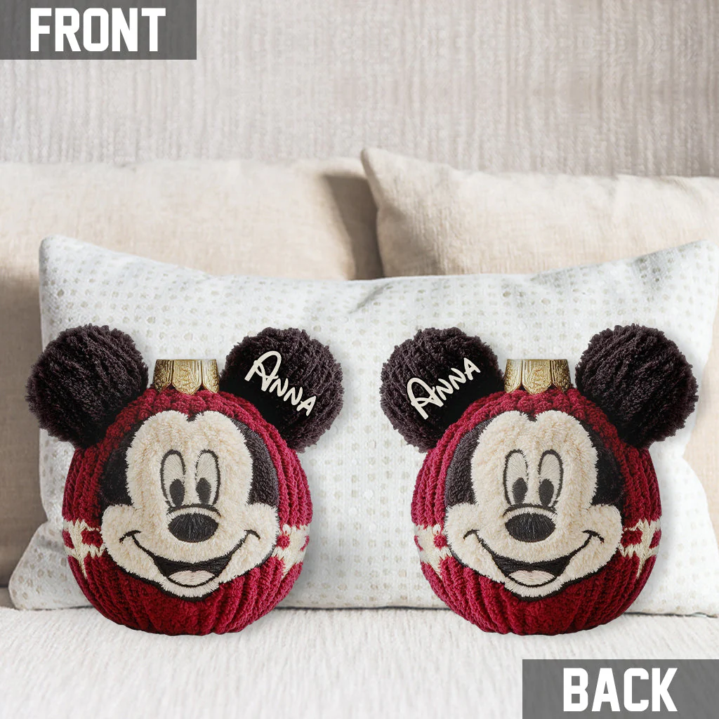 Magic Mouse Merry Christmas - Personalized Custom Shape Pillow - Christmas Gift For Family, Movie Fans NL122 - Image 2