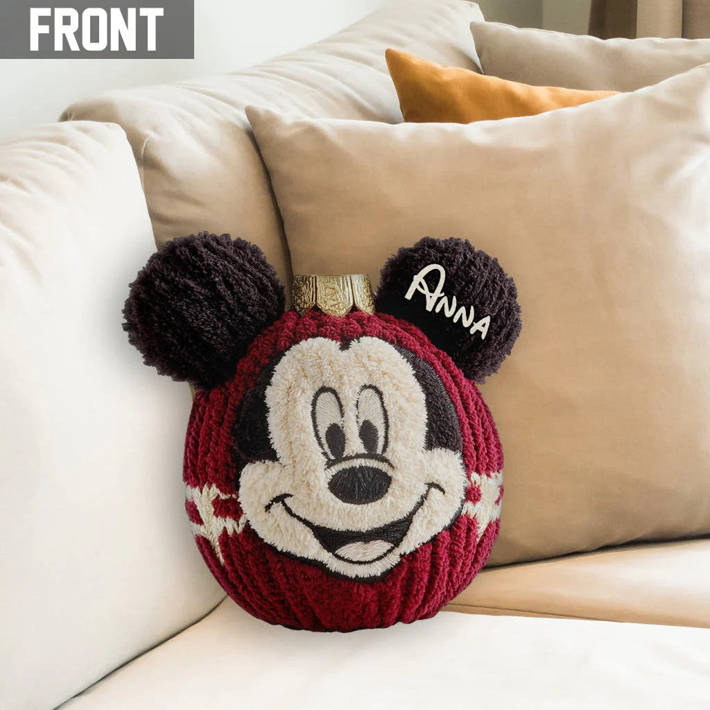 Magic Mouse Merry Christmas - Personalized Custom Shape Pillow - Christmas Gift For Family, Movie Fans NL122 - Image 3