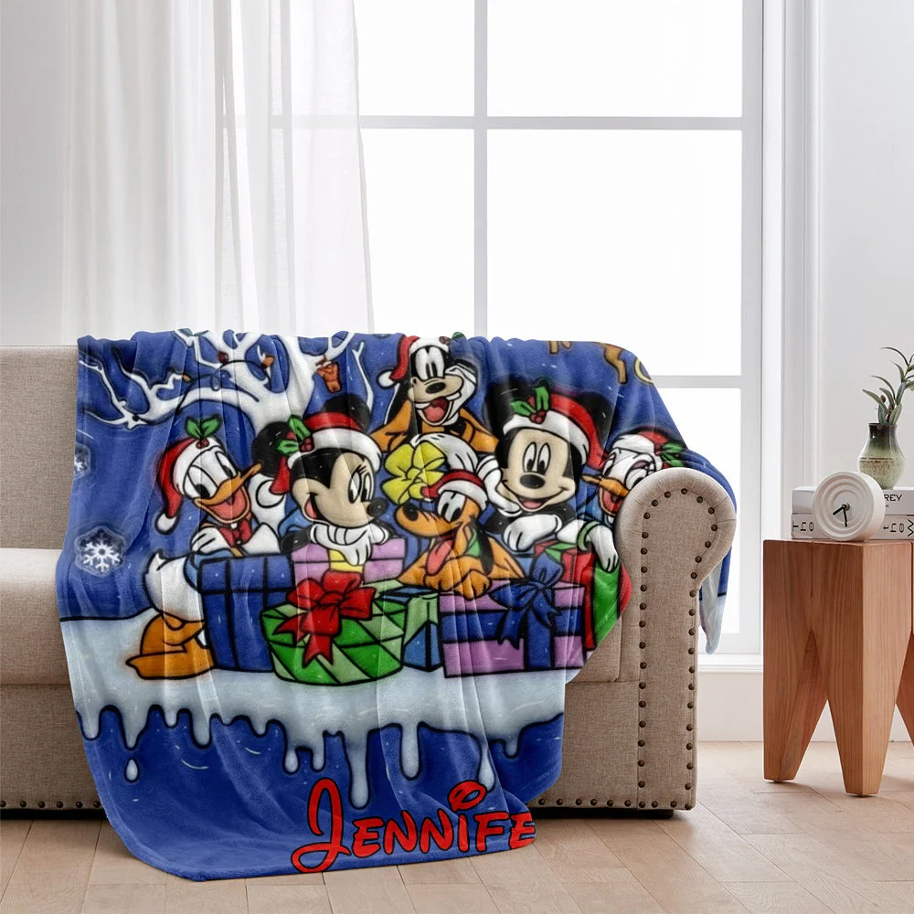 Magic Mouse The Most Magical Time Of The Year - Personalized Blanket - Christmas Gift For Movie Fans NL122 - Image 2