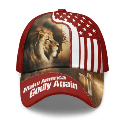 Make America Godly Again - Personalized Classic Cap - Gift For Dad, Husband, Grandpa HN02 - Image 6