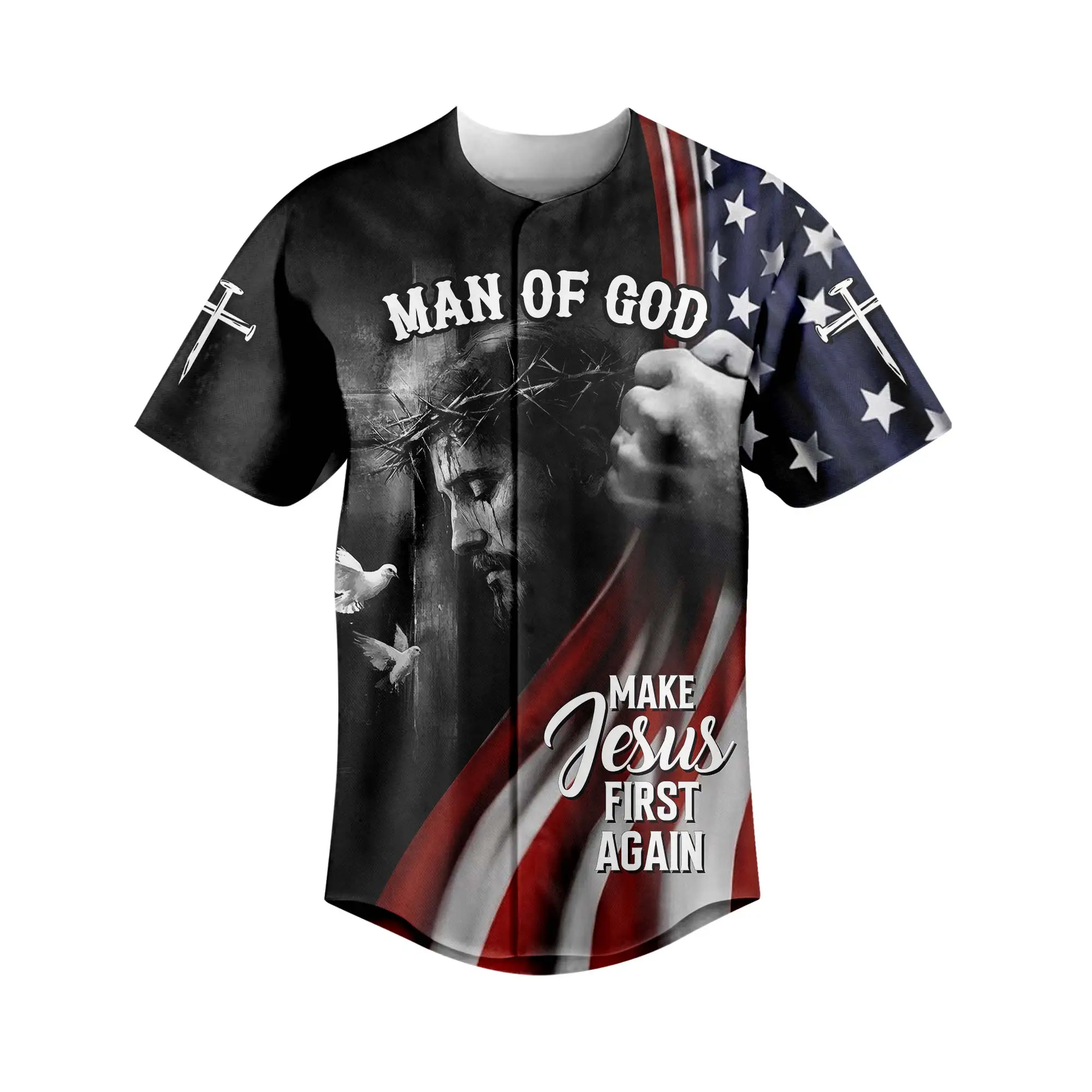 Make Jesus First Again Baseball Jersey Bundle - Image 3