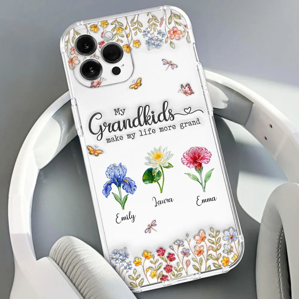 Make Life More Grand With Lovely Kids -  Personalized Phone Case - Gift For Mom, Grandma HN02 - Image 2