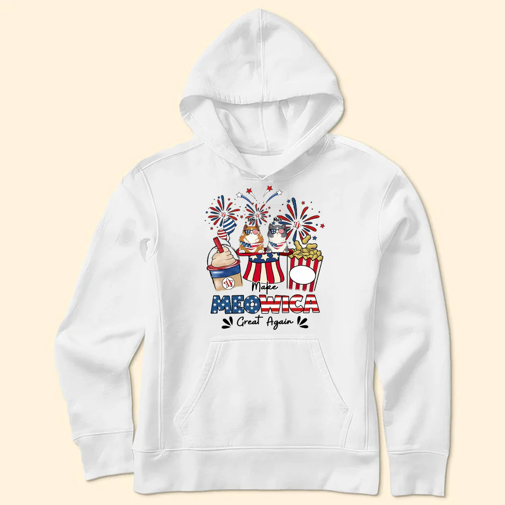 Make Meowica Great Again 4th of July - Gift For Cat Lovers - Personalized TShirt - CL12 NA94 - Image 5
