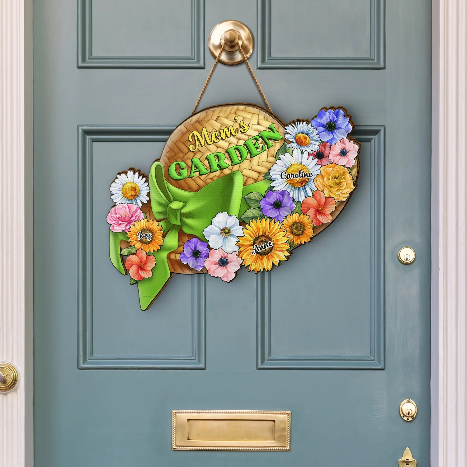 Mama's Lovely Garden And Flowers - Personalized Custom Shaped Wood Sign - Gift For Mom, Mother, Grandma, Nana, Gardening Lovers | NA94 - Image 3