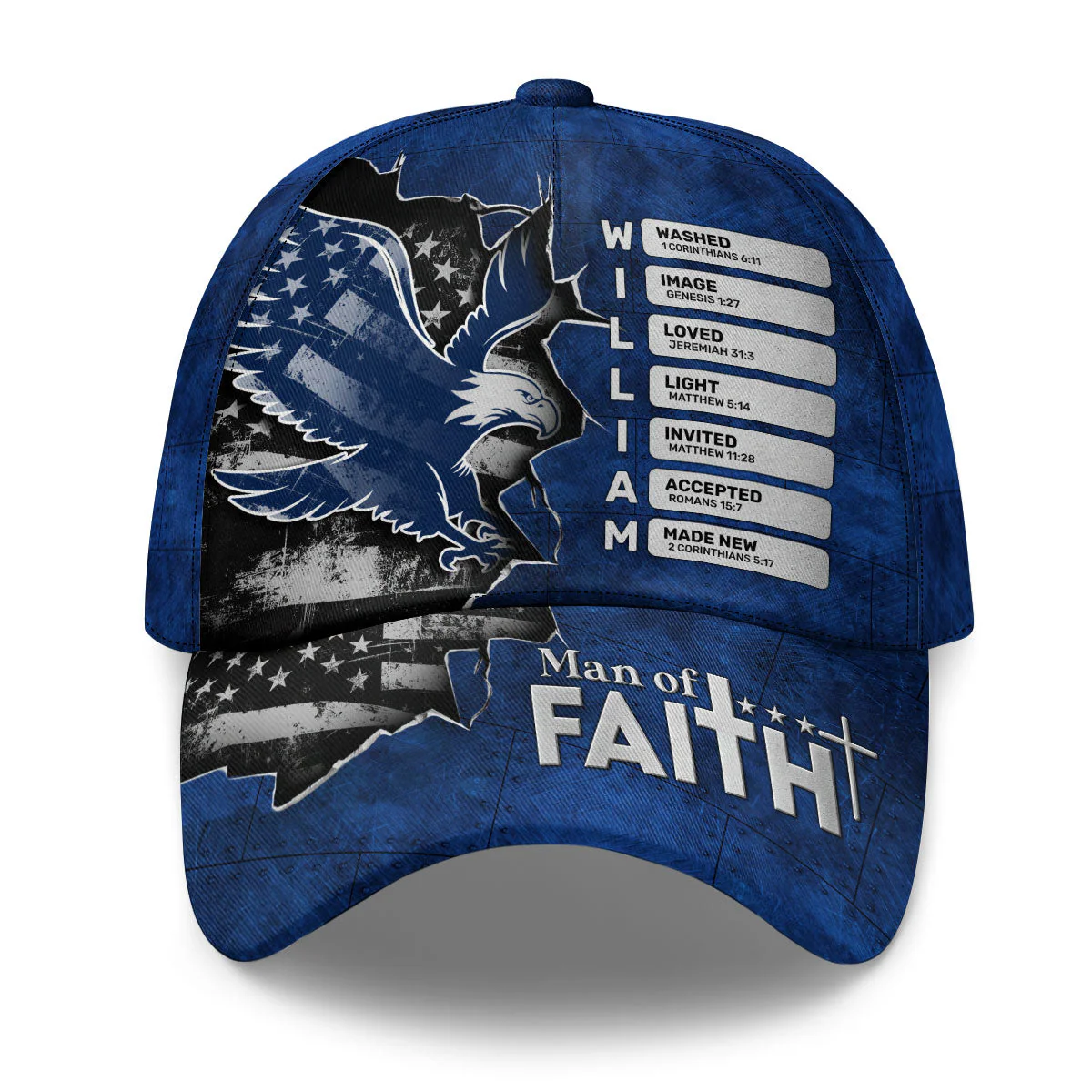 Man Of Faith - Personalized Classic Cap - Gift For Dad, Husband, Grandpa | HN02
