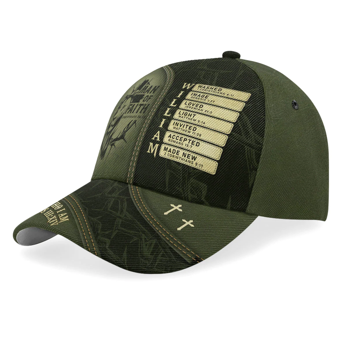 Man Of Faith - Personalized Classic Cap TD118 - Image 2