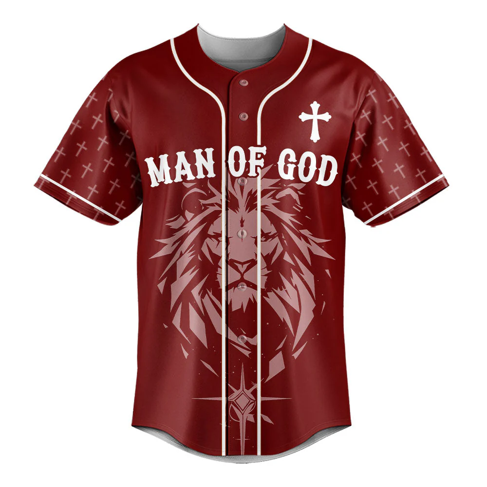 Man Of God Baseball Jersey - Christant Gift For Him - Image 2