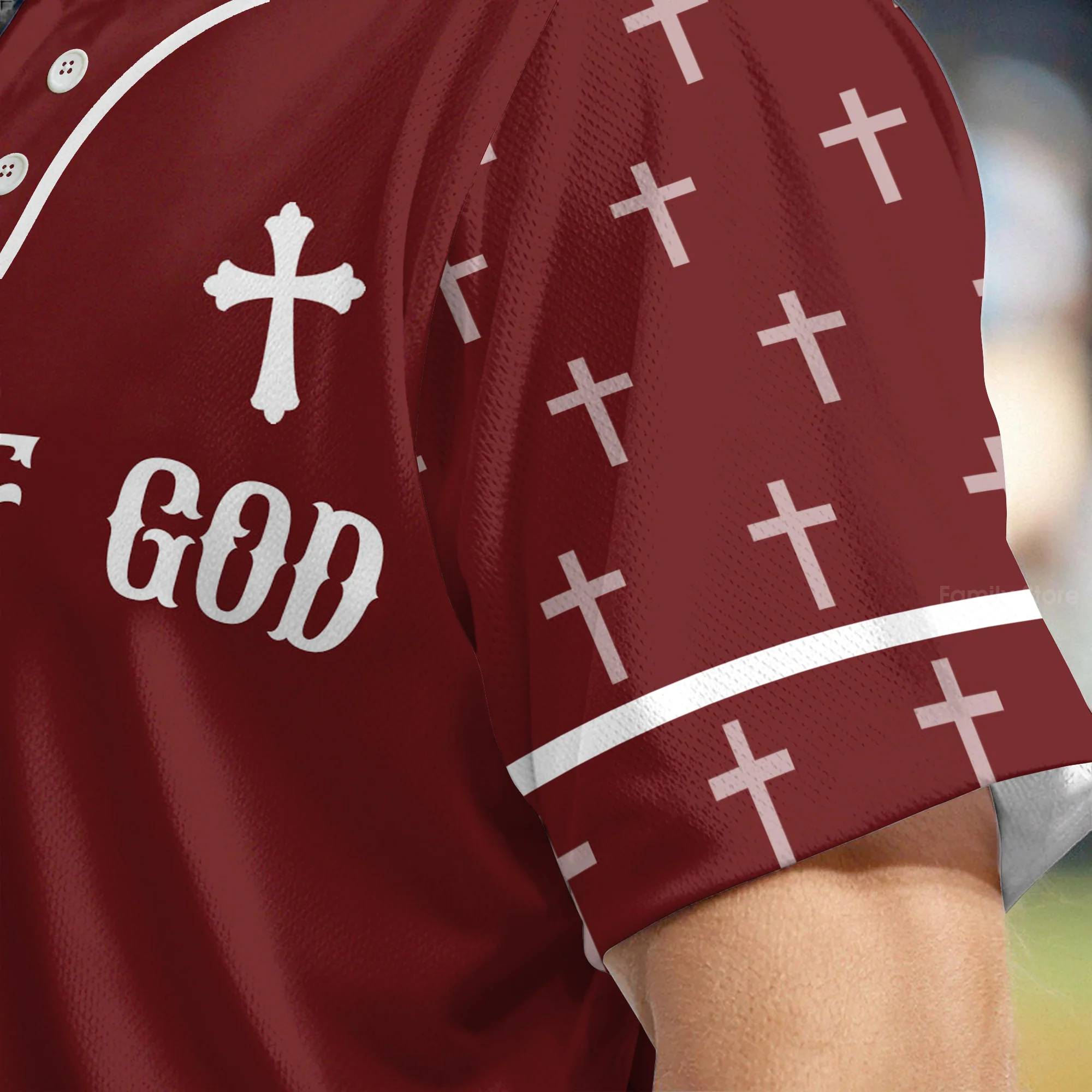 Man Of God Baseball Jersey - Christant Gift For Him - Image 5