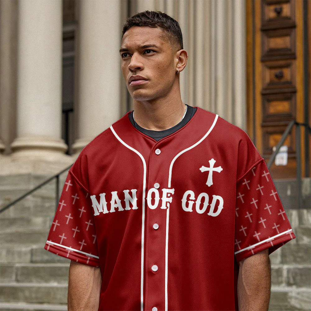 Man Of God Baseball Jersey - Christant Gift For Him - Image 6