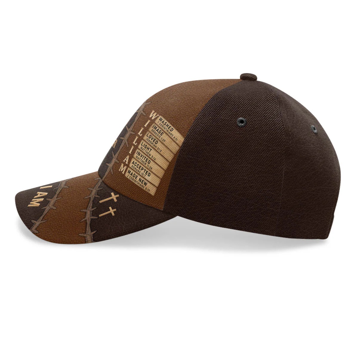Man Of God Husband Dad Protector Hero - Personalized Classic Cap - Christian Gift For Husband, Dad BA01 - Image 3