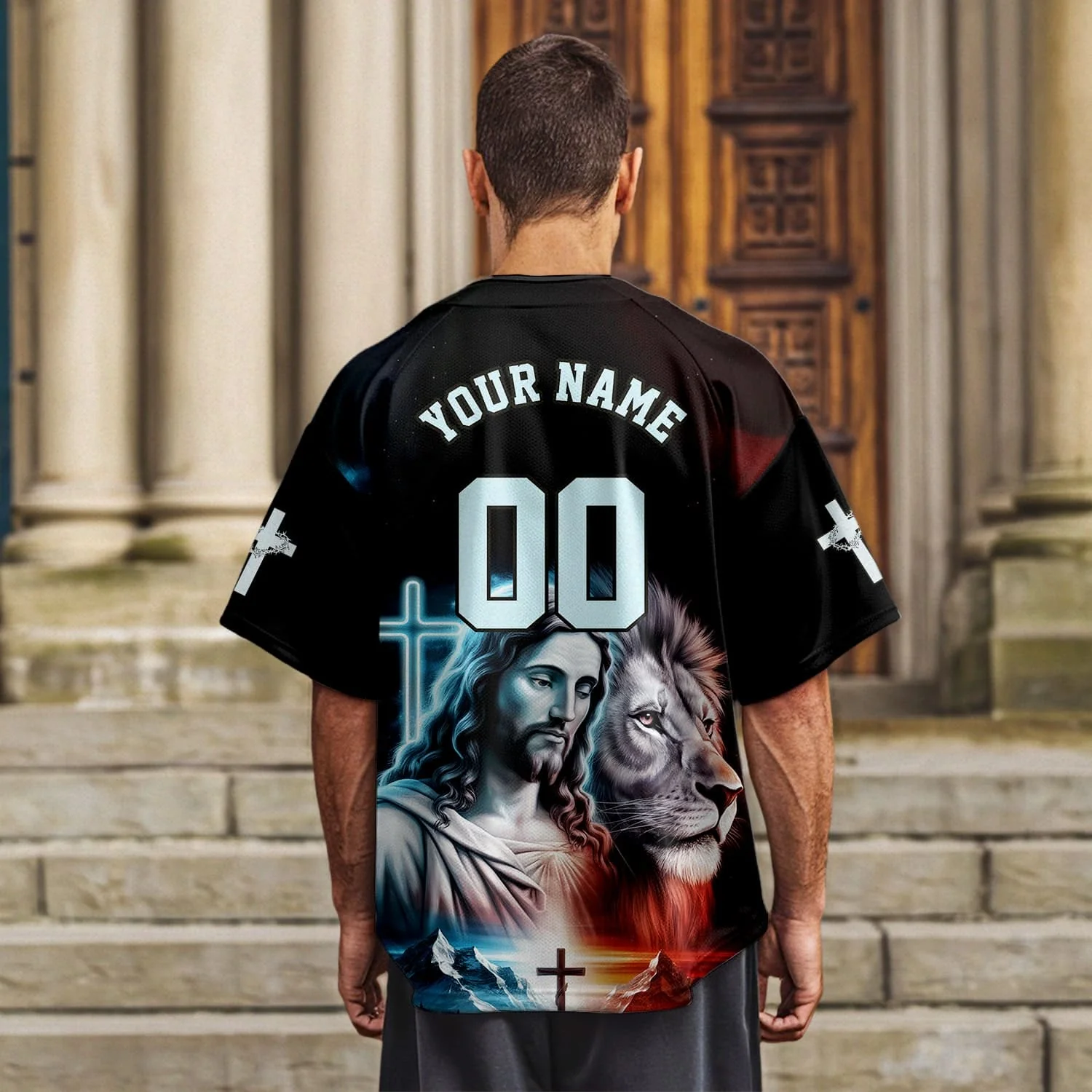 Man of god Jesus and Lion Baseball Jersey Bundle - Image 9