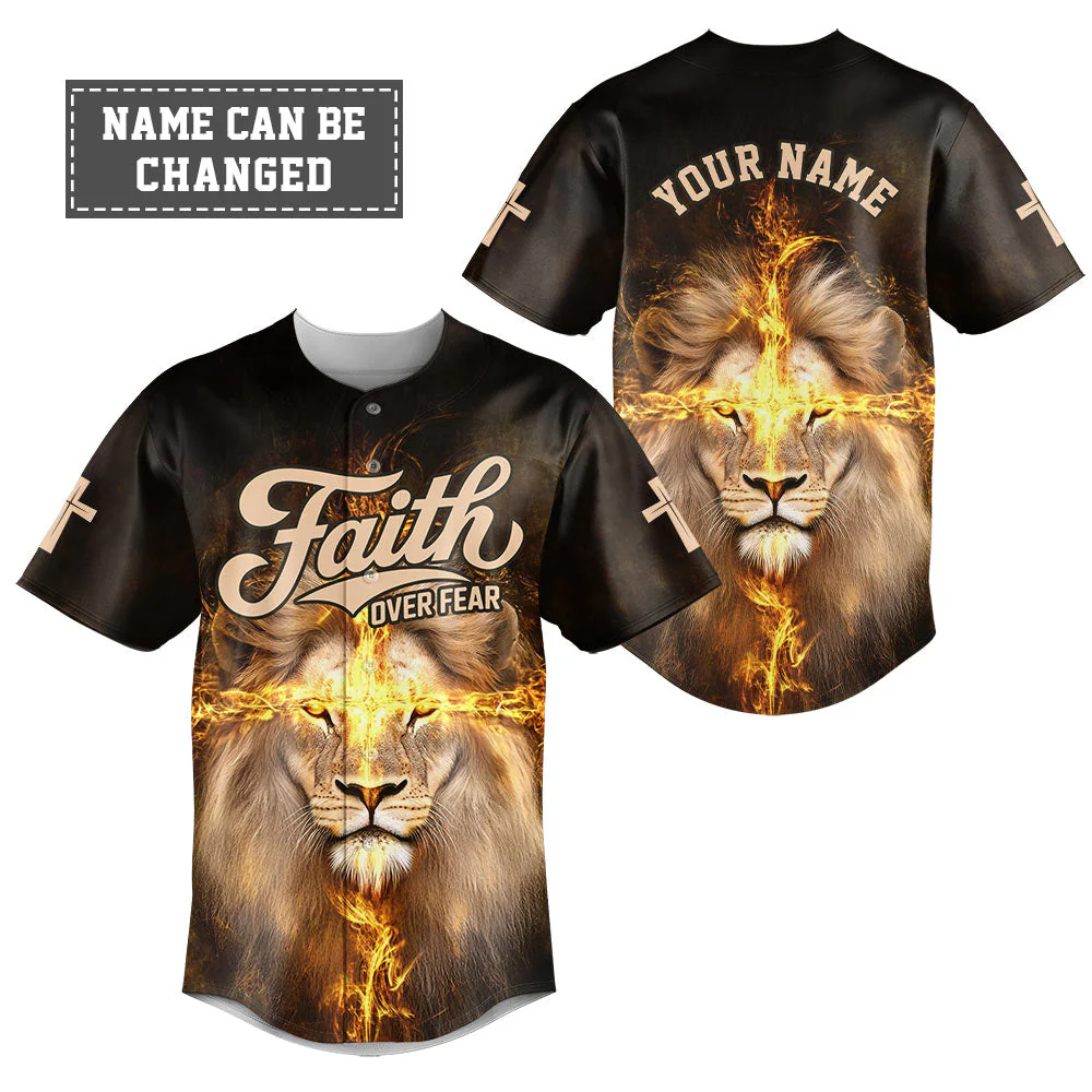 Man Of God Jesus Custom Name Baseball Jersey - Christant Gift For Him