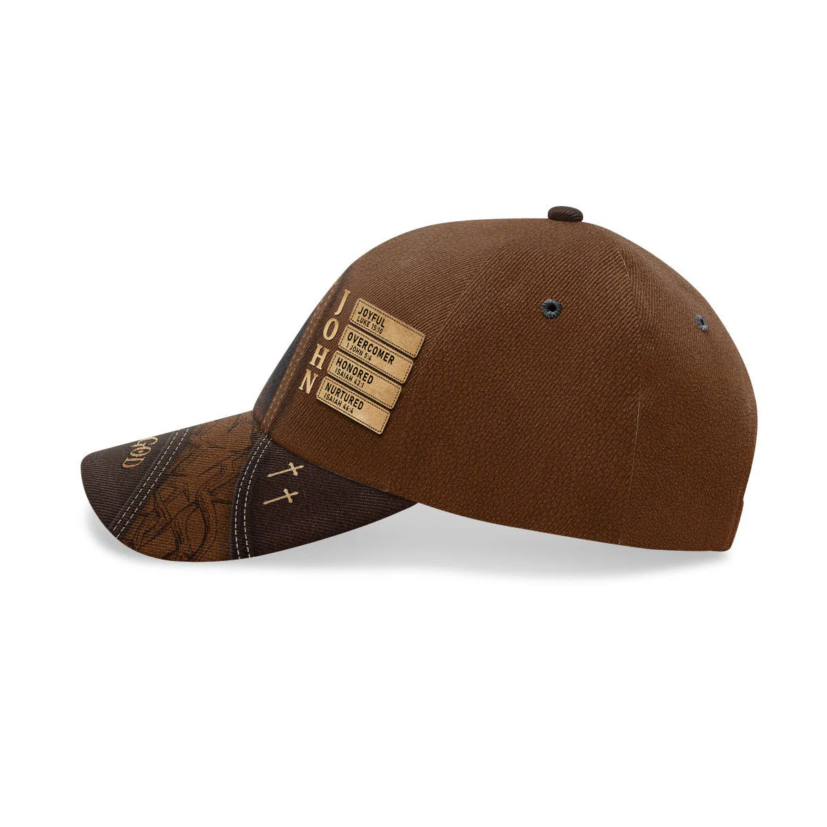 Man Of God Lion - Personalized Classic Cap - Gift For Dad, Grandpa | CLGOD03 + CLGOD06 PT - Image 3