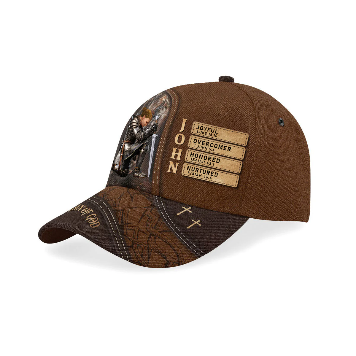 Man Of God Lion - Personalized Classic Cap - Gift For Dad, Grandpa | CLGOD03 + CLGOD06 PT - Image 4