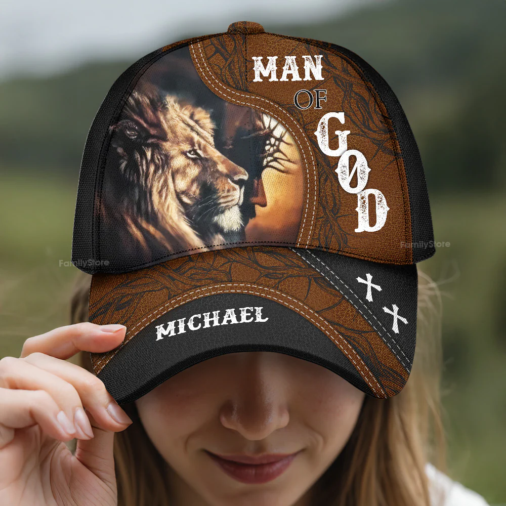 Man Of God - Personalized Classic Cap - Gift for Men, Dad, Grandpa, Husband - NH96 - Image 2