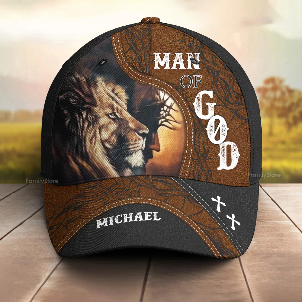 Man Of God - Personalized Classic Cap - Gift for Men, Dad, Grandpa, Husband - NH96 - Image 3