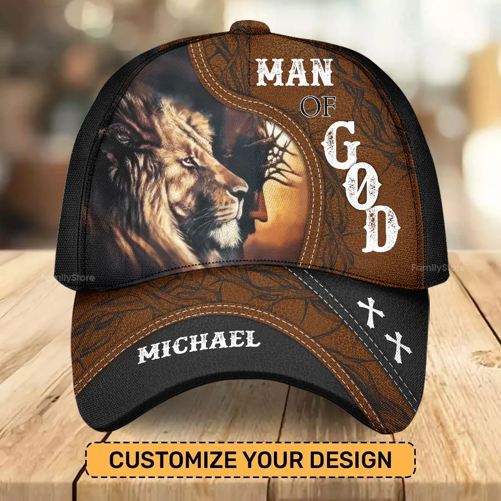 Man Of God - Personalized Classic Cap - Gift for Men, Dad, Grandpa, Husband - NH96 - Image 4
