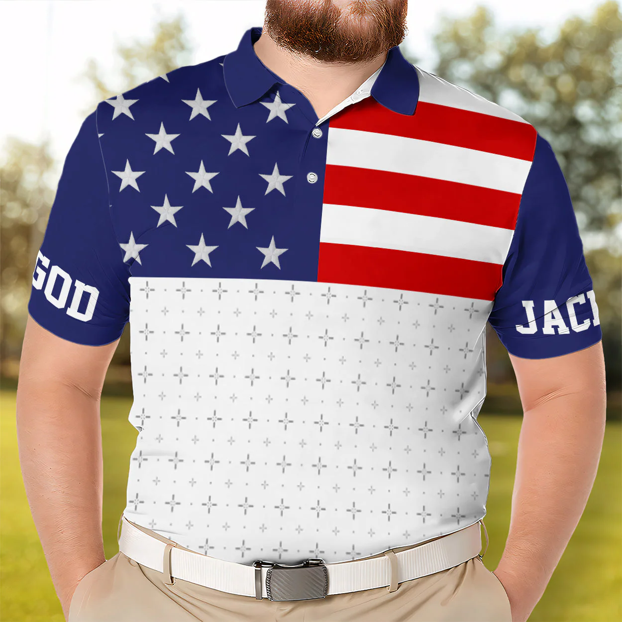 Man Of God - Personalized Polo Shirt - Gift for Him - Image 2