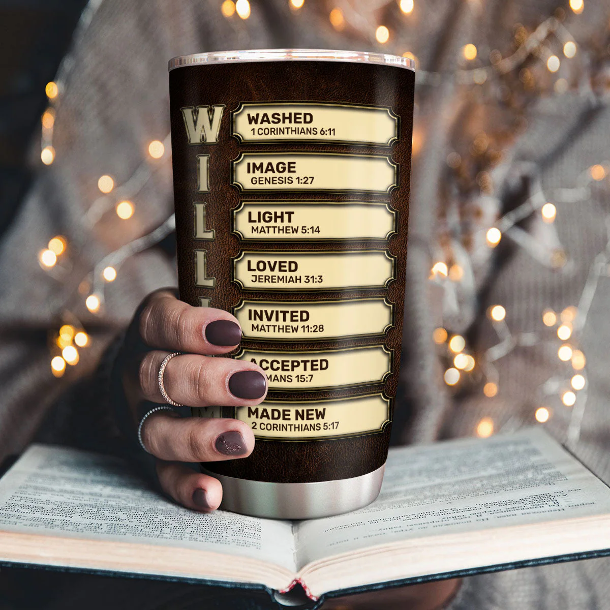 Man Of God - Personalized Stainless Steel Tumbler TD118 - Image 3