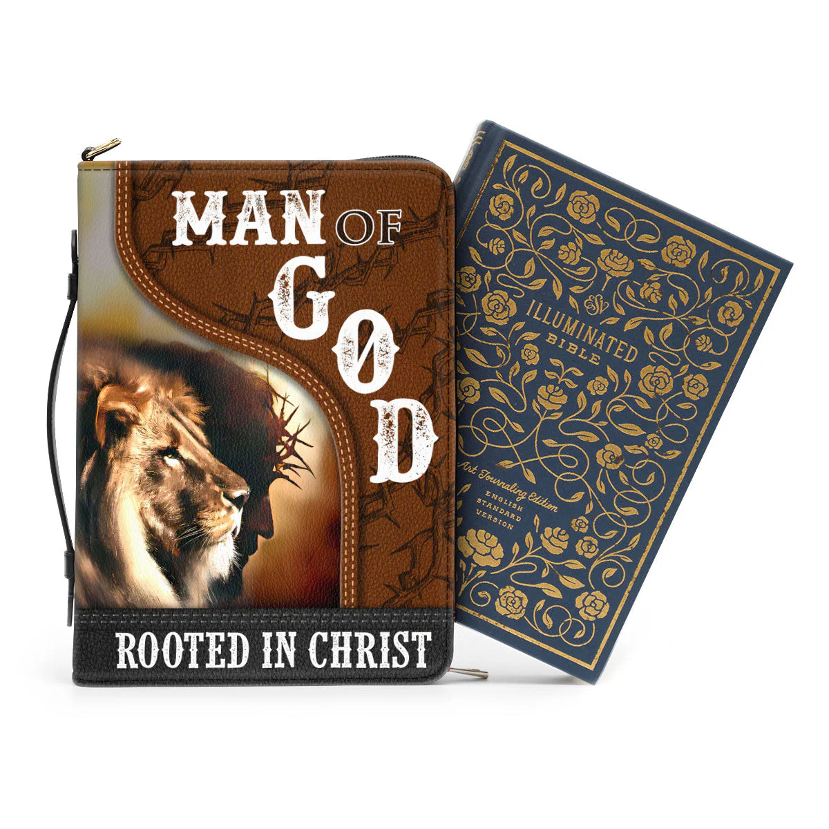 Man Of God Rooted In Christ - Personalized Bible Cover TD118 - Image 2
