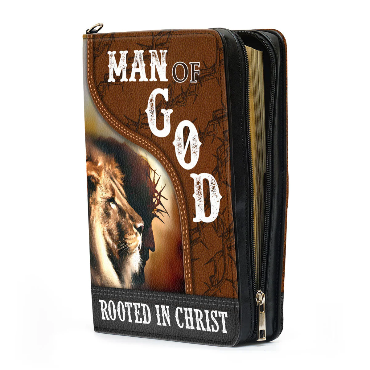 Man Of God Rooted In Christ - Personalized Bible Cover TD118 - Image 3