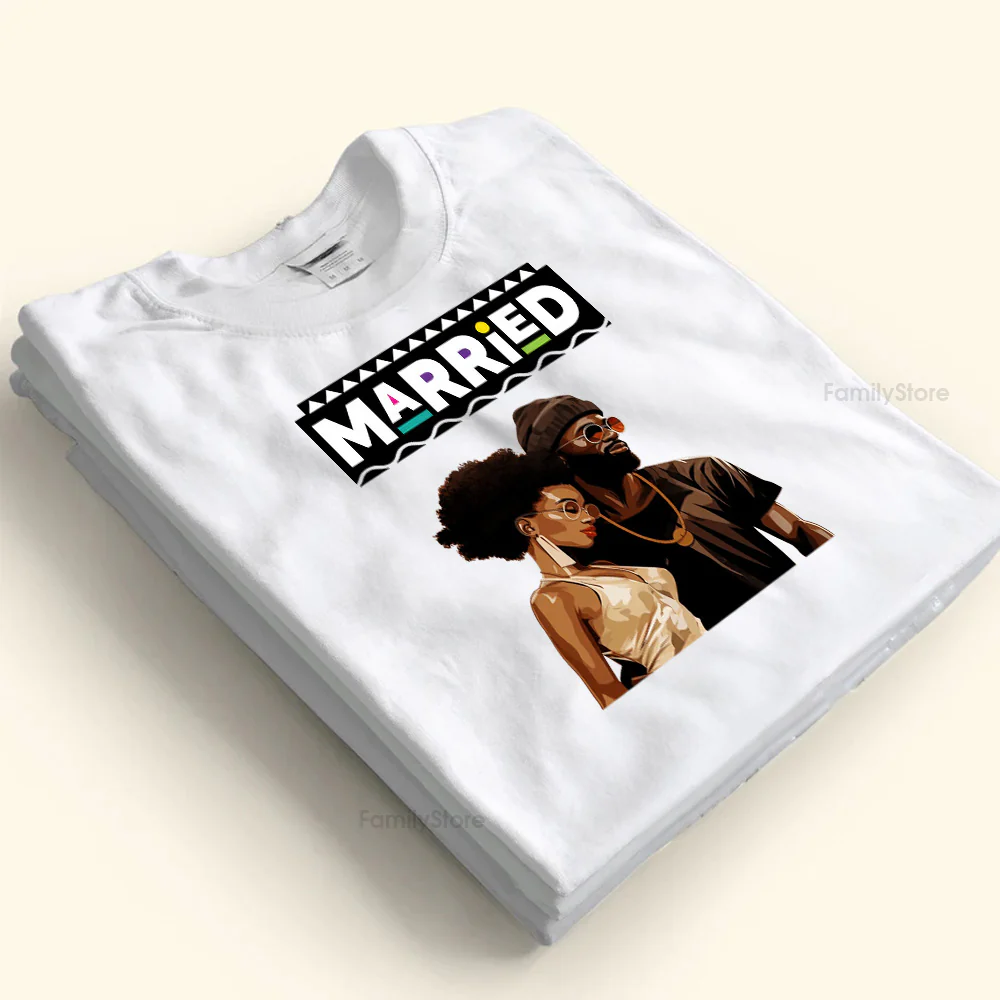 Married Since Black African - Personalized Shirt - Gift For Couple, Husband Wife - GR5 NH96 - Image 3