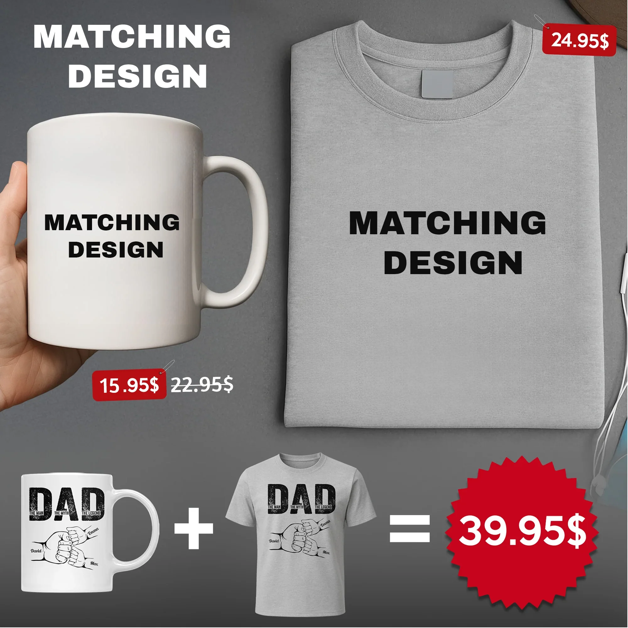 Matching Mug | Same Design as T-shirt
