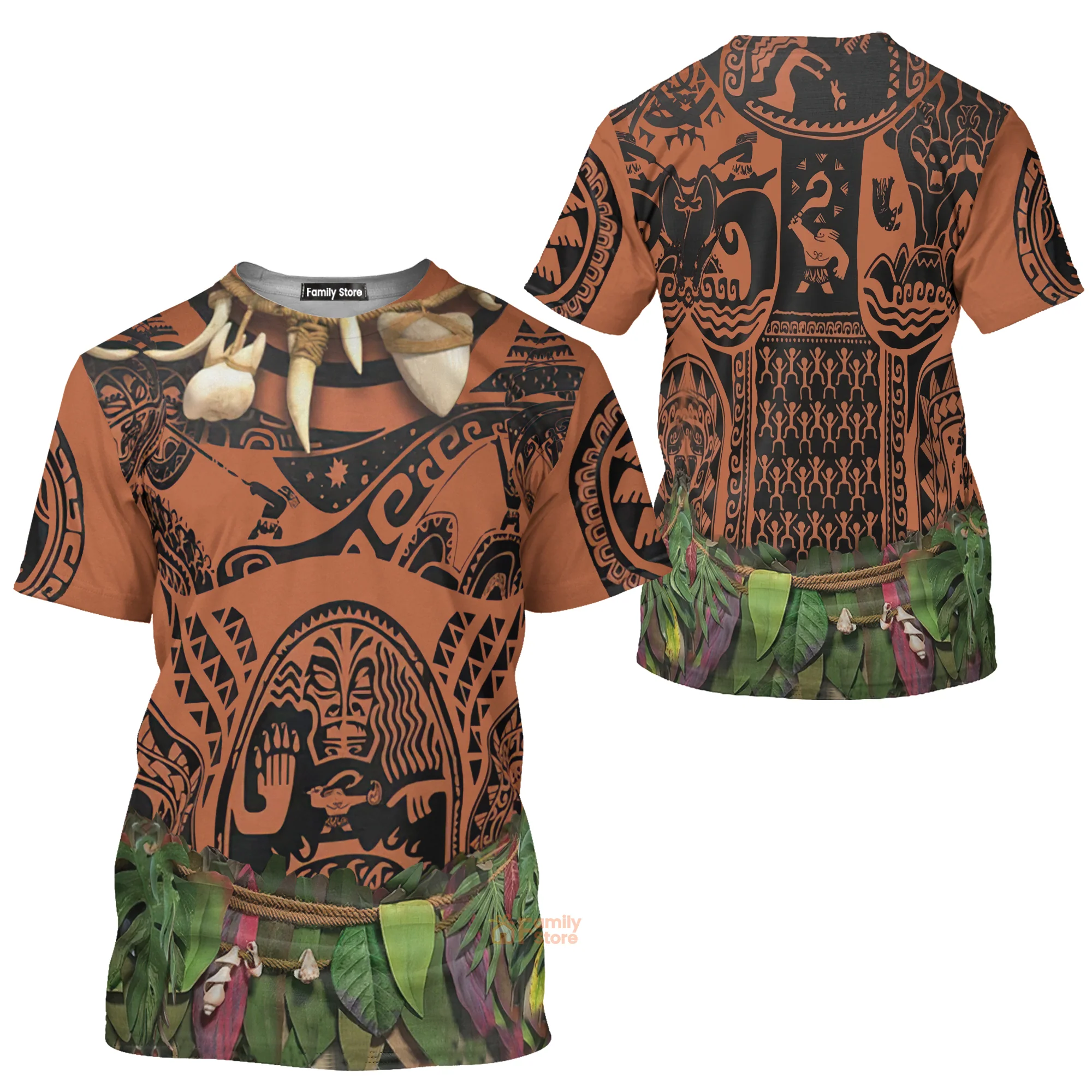 Maui Disney Moana Costume T-Shirt - Image 3