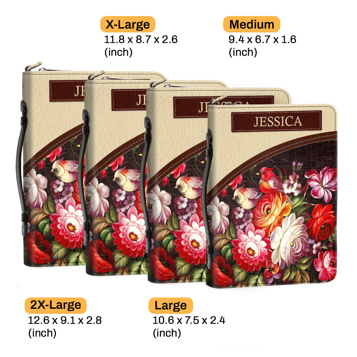 May He Make All Your Plans Succeed - Awesome Personalized Flower Bible Covers - AT4080701 - Image 6