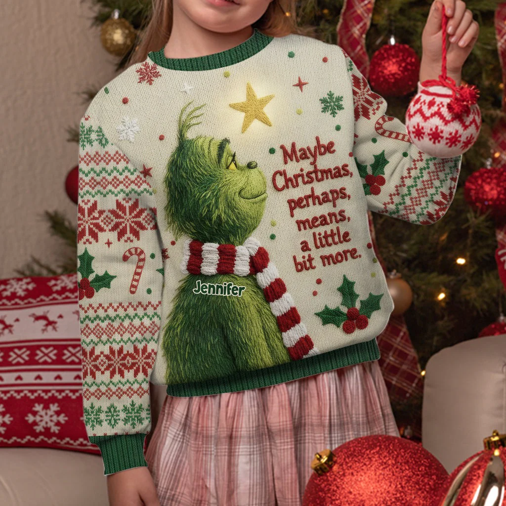Maybe Christmas Means A Little Bit More - Personalized Ugly Sweater - Christmas Gift For Movie Fans NL122 - Image 6