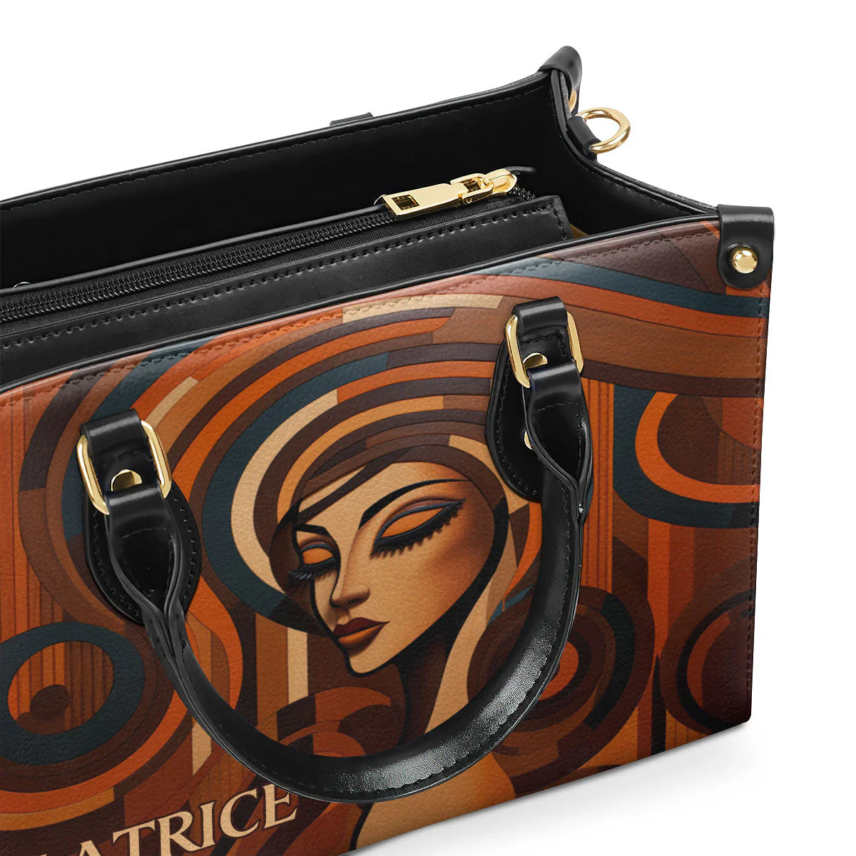 Melanin Harmony - Personalized Leather Handbag HN02 - Image 3