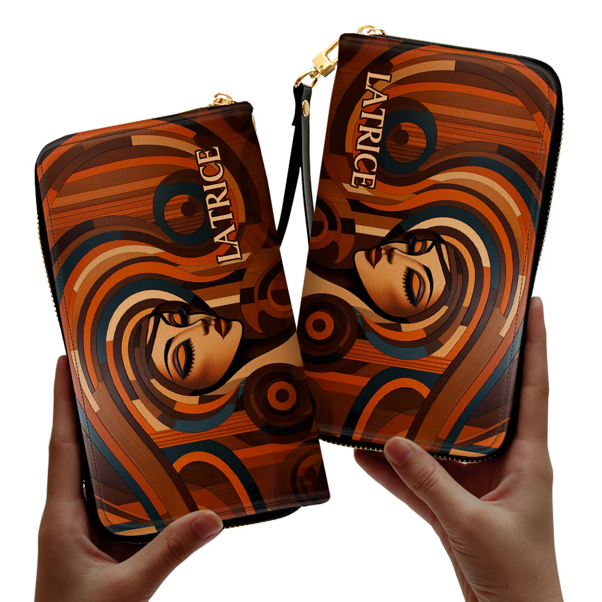 Melanin Harmony - Personalized Leather Wallet HN02 - Image 2