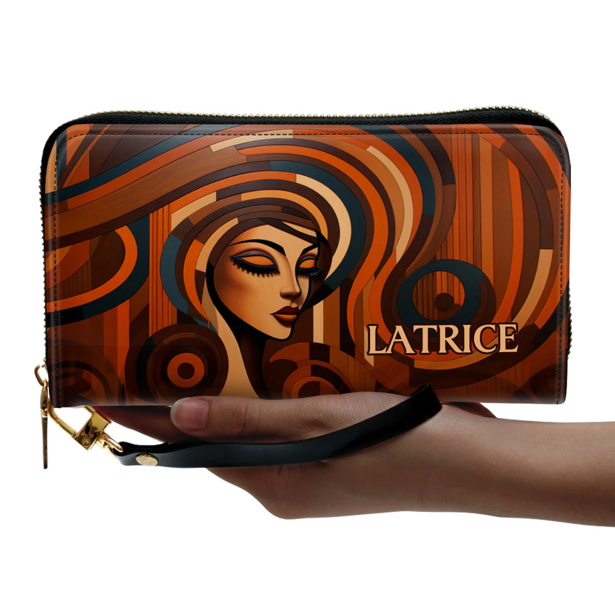 Melanin Harmony - Personalized Leather Wallet HN02 - Image 4