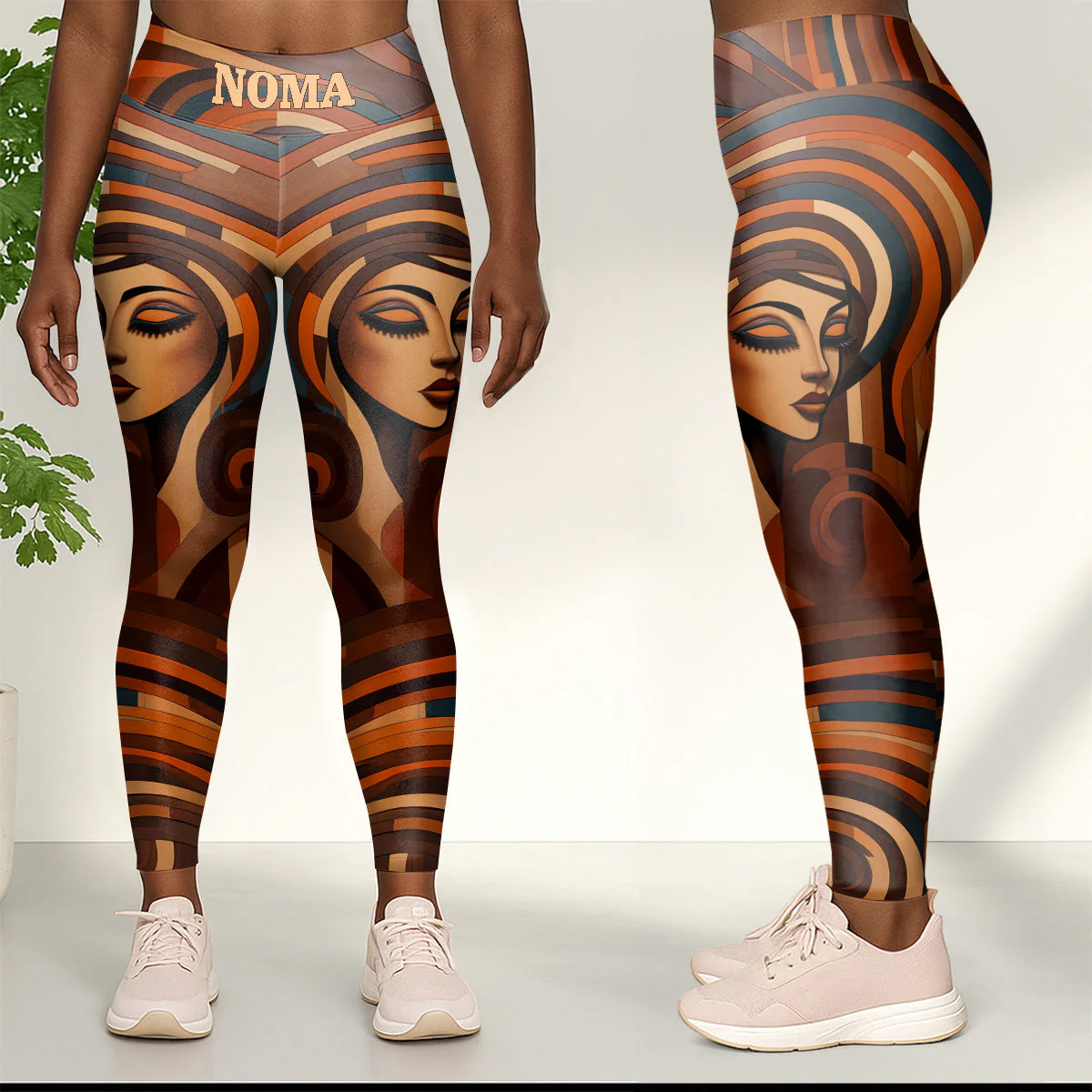 Melanin Harmony - Personalized Leggings & Crop Tank Top HN02 - Image 4