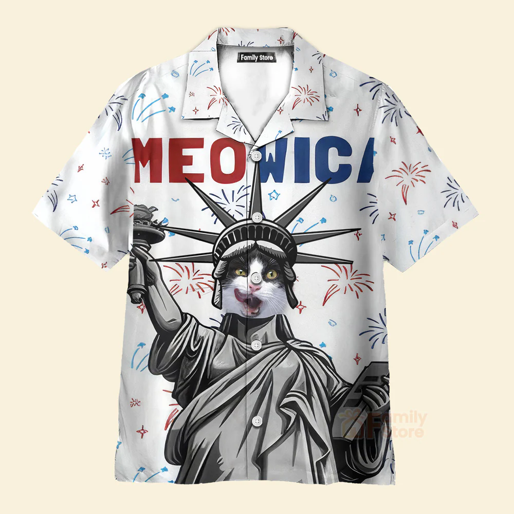 Meowica - Gift For Pet Lovers - Personalized Photo Hawaiian Shirt NH96 CU4062104